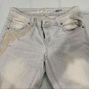 Embroidered Skinny Jeans